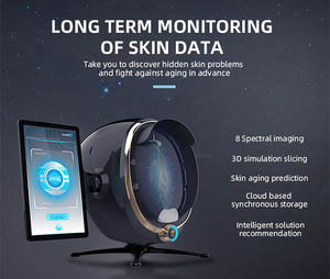 מנתח עור UV עם ניתוח פנים תלת-ממדי, מראה חכמה עם זיהוי לחות, מופעל באמצעות WiFi, לשימוש יופי, מנתח עור דיגיטלי - Product Image 5