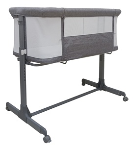 Culla per Neonati con 6 Livelli di Altezza Regolabili, Lati in Rete Traspirante, Lettino <span class=keywords><strong>Portatile</strong></span> Co-Sleeper per Neonati - Product Image 5