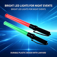 Bâton de signalisation routière LED rechargeable de 54 cm, portable, pour le contrôle du trafic et la sécurité routière