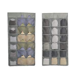 Organisateur de placard suspendu en tissu non tissé à poches multiples pour le salon Rangement des vêtements Chapeaux Soutiens-gorge Chaussettes Sous-vêtements - Product Image 5