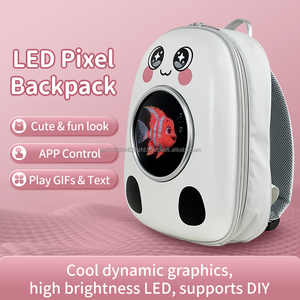 High-light LED pixel <b>backpack</b> Bluetooth DIY editable display screen <b>backpack</b> large capacity multifunctional student <b>backpack</b> 5V - Product Image 6