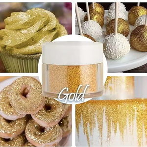 Polvere di torta d'oro cospargere a mano la decorazione di Glitter commestibili da forno con polvere di lucentezza commestibile - Product Image 1