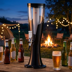 Dispensador de Agua de Plástico con Grifo, Dispensador de Bebidas Acrílico Personalizado con Grifo, Dispensador de Bebidas Frías para Restaurantes - Product Image 1