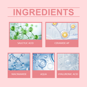 OUHOE Espuma de ácido salicílico Hidratante suave Control de aceite Limpieza de la piel facial Limpiador de poros delicado - Product Image 4