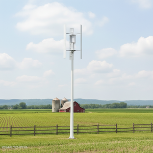 Aerogenerador de Eje Vertical VAWT de 3KW, Diámetro de 1450mm, Longitud de Aspas de 2200mm, Arranque a Baja Velocidad del Viento H510P-3KW 3kW VAWT - Product Image 4