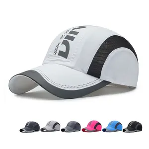 Hot Selling Summer Breathable Outdoor Mesh Trucker Hats 5 Panel Custom Logo Printed Sport Unstructured Baseball Caps For Men