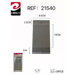Transparent Self Adhesive Bags 9.5X13Cm With 2.5Cm Seal 12Pcs For Packaging - Product Image 3
