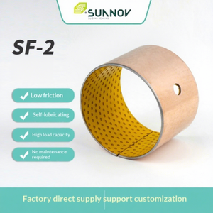 SF-2 <strong>Brass</strong> Bronze Copper Sleeve Low Friction Wear-Resistant High Load Sleeve Bearing - Product Image 4