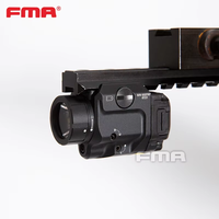 Lampe de poche tactique FMA LR-F8G à double objectif avec faisceau laser vert combiné Design à profil bas Rechargeable TB1475