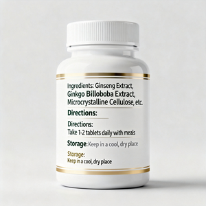 Compléments alimentaires à base de plantes, extrait de ginseng et de <span class=keywords><strong>ginkgo</strong></span> <span class=keywords><strong>biloba</strong></span>, comprimés énergétiques, soutien à la santé du cerveau - Product Image 3