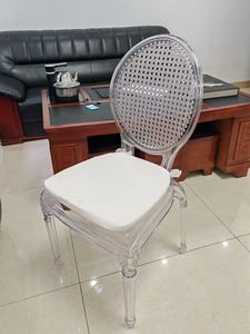 High Quality Clear Acrylic Modern Farmhouse Dining Wedding Party Hotel Banquet Event <b>Chairs</b> with <b>Pads</b> - Product Image 6