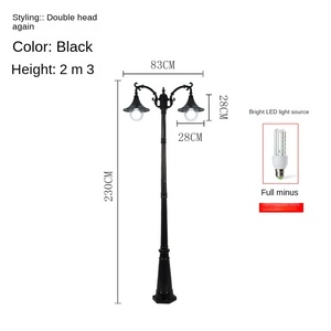 Réverbère solaire LED étanche super lumineux IP68 avec économie d'énergie de batterie au lithium pour une utilisation en extérieur paysager - Product Image 4