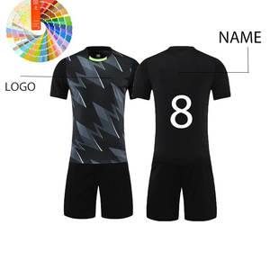 Setelan Jersey Sepak Bola Pria Berkualitas Tinggi Warna Oranye 100% Poliester Kerah Tegak Lengan Panjang Bernapas Desain Tim Kustom - Product Image 2