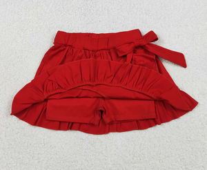 Oferta: Conjunto de Falda y Pantalones Cortos de Yoga para Niñas, Color Rojo, Modelo GLK0215 - Product Image 2