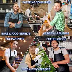 Tablier de chef personnalisé imprimé en gros pour festivals culinaires, promotionnel, résistant à l'eau, pour la personnalisation de marque - Product Image 6