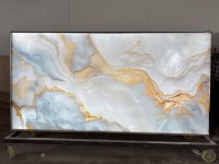 Panneau mural en onyx rétroéclairé Résine translucide Design marbre Pierre artificielle pour la décoration murale et de plafond