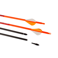 Flèche en carbone pur SPG Archery, 32 pouces, pour arc à poulies, arc recurve, chasse, tir, entraînement, ailerons en plastique, pointe métallique amovible