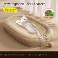 Planche à gratter et nid pour chat écologique en sisal intégré 40cm grand tableau à griffes pour chat résistant aux rayures et à l'usure