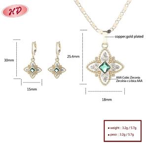 ネックレスセットイニシャルネックレスドバイインディアン18Kゴールドメッキファイン女性ウェディングレディースコスチュームラグジュアリージュエリーセット - Product Image 6