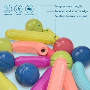 Jeu de construction magnétique créatif 3D pour enfants, jouet éducatif à assembler, bâtonnets magnétiques, blocs de construction magnétiques - Product Image 4