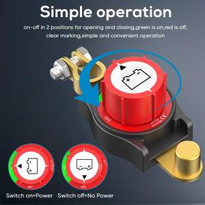 สวิตช์ตัดแบตเตอรี่รถยนต์ ASW-A71002 12V-48V สวิตช์ตัดไฟแบตเตอรี่ ขั้วลบ เปิด-ปิด สำหรับแบตเตอรี่รถยนต์ ยานยนต์ และเรือ - Product Image 3