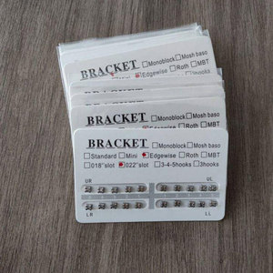 Staffe ortodontiche di alta qualità Mini/Standard <span class=keywords><strong>Roth</strong></span> MBT 0.018 "/0.022" Slot CE ISO13485 - Product Image 3