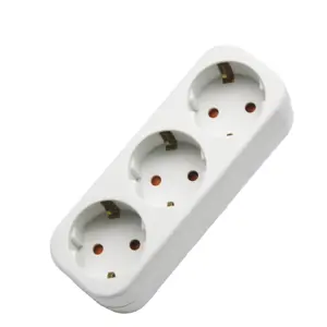 Travel 3 To 1 European Adaptor 3 Gang Socket Plugs House Wall Socket Switch Pc Power Strips Travel Sockets