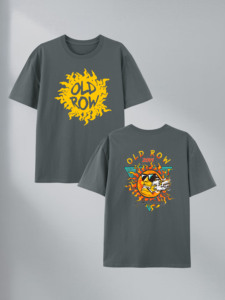 Camiseta Gráfica <span class=keywords><strong>Old</strong></span> Row Sun 100% Algodón, Almacén en EE. UU., 7 Colores - Product Image 2