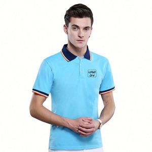 เสื้อโปโลคอกลมคุณภาพดี ขายส่ง แบบเรียบ ปรับแต่งได้ แขนสั้น สำหรับกีฬา - Product Image 2