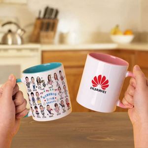 Tazas de Cerámica de Porcelana Ecológicas Personalizadas con Sublimación Promocional BSCI de 220 cc, Tazas de Café para el Regreso a Clases - Product Image 1