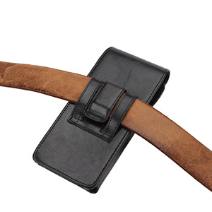Étui de téléphone portable en cuir PU étui de taille sac de ceinture pince de ceinture pochette de transport de téléphone portable avec boucle de ceinture sac de téléphone <span class=keywords><strong>pour</strong></span> <span class=keywords><strong>Iphone</strong></span> - Product Image 2