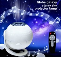 Projecteur d'étoiles LED, Veilleuse, Haut-parleur, Mode Boîte à Musique, ABS, à brancher, pour Chambre Moderne, Projection de Lune au Plafond