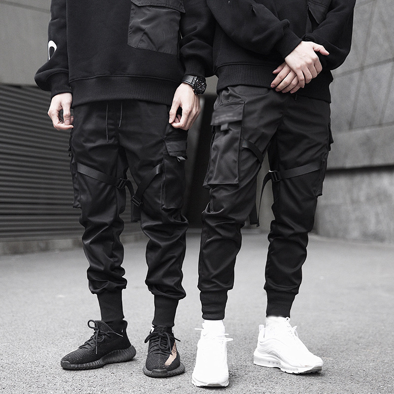 Shop Custom Logo Printed Streetwear Cotton Elastic Pants