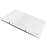 Cahiers à feuilles mobiles imprimés A5 écologiques en gros, papier ligné rechargeable, reliure à 6 anneaux, pages intérieures rechargeables