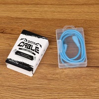 Câble de données pour téléphone portable en stock, câble USB Micro Type-C, boîte d'emballage en plastique, boîte d'affichage en PP, emballage électronique