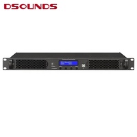 Amplificateur de puissance numérique professionnel 4 canaux Dsp41800 classe D 1U amplificateur avec amplificateur intégré DSP