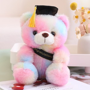 Orsetto di peluche colorato con cappello, resistente, stampa digitale, ideale come bomboniera per matrimoni <span class=keywords><strong>e</strong></span> compleanni - Articolo caldo <span class=keywords><strong>e</strong></span> di tendenza - Product Image 3