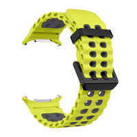 Bracelet de sport en silicone marin bicolore pour Galaxy Watch7 Ultra 47 mm, bracelet de montre étanche à libération rapide