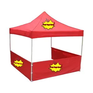 Tenda Logo iklan kualitas tinggi Custom tenda Pop Up luar ruang desain kreatif tenda acara luar ruangan
