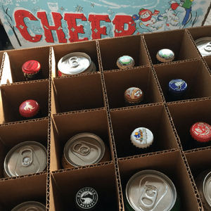 24 jours Noël <span class=keywords><strong>calendrier</strong></span> de l'<span class=keywords><strong>avent</strong></span> boîte-cadeau vide <span class=keywords><strong>bière</strong></span> vin carton compte à rebours emballage avec revêtement UV et gaufrage - Product Image 5