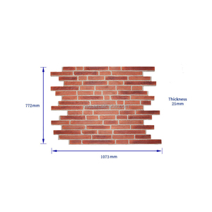 NUOVO Pannello Murale <span class=keywords><strong>in</strong></span> Finta <span class=keywords><strong>Pietra</strong></span> PU di Alta Qualità, Design Moderno con Superficie 3D Scanalata per Rivestimenti Murali di Hotel - Product Image 2