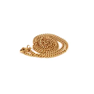 Akzeptieren Sie Sonder anfertigungen Fashion 3mm Gold Curb Body Chains