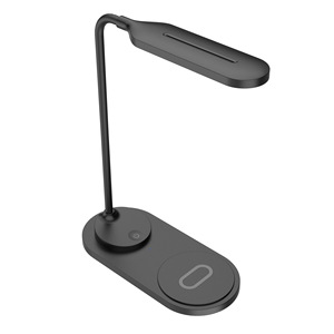 ไฮทาโอะ 15W โคมไฟตั้งโต๊ะชาร์จไร้สายแบบเร็ว 3-in-1 โคมไฟอ่านหนังสือ LED ควบคุมด้วยระบบสัมผัสพร้อมความสว่างที่ปรับได้ - Product Image 1