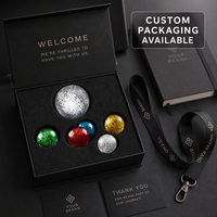 Logo Kustom OEM Grosir 2 LED Aktif Teraktivasi Benturan Mainan Berkedip Pemasaran 4.5cm Bola Karet Transparan Berkilau Hadiah Promosi Bola Loncat