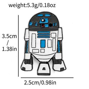 Alfileres de <span class=keywords><strong>Star</strong></span> Wars bonitos de dibujos animados personalizados, broches de ropa Luxcy, bolsos, adornos, alfileres, regalos promocionales, alfileres de aleación al por mayor - Product Image 6