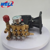 Hidrolavadora a Gasolina WEITE 1411A de 18 HP, 350 Bares, 5075 PSI, Hidrolavadora Industrial de Alto Flujo, 19 LPM, 5 GPM, Limpiadora Móvil