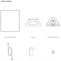 Kit Pemasangan Digital Definisi Tinggi Starlink Mini Asli dengan Konstruksi Logam Sistem Wi-Fi Dual Band AC Kit Internet Stok Tersedia