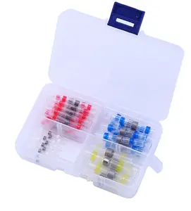 250 Pcs Solder Seal Wire Kit Waterproof Marine Automotive Insulation Materials Electrical Butt Heat Shrink Connectors