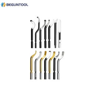 10 piezas/caja Cuchillas para desbarbar BS1010 BS1018, Raspador de desbarbado de acero HSS para metal, plástico y madera, Compatible con mangos <span class=keywords><strong>Noga</strong></span>/NG - Product Image 3