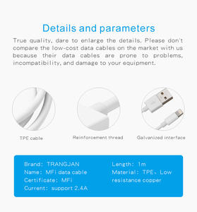 Câble <span class=keywords><strong>Chargeur</strong></span> Original Certifié MFi USB vers Lightning C89 pour <span class=keywords><strong>iPhone</strong></span> 14 13/12/11 - Product Image 6